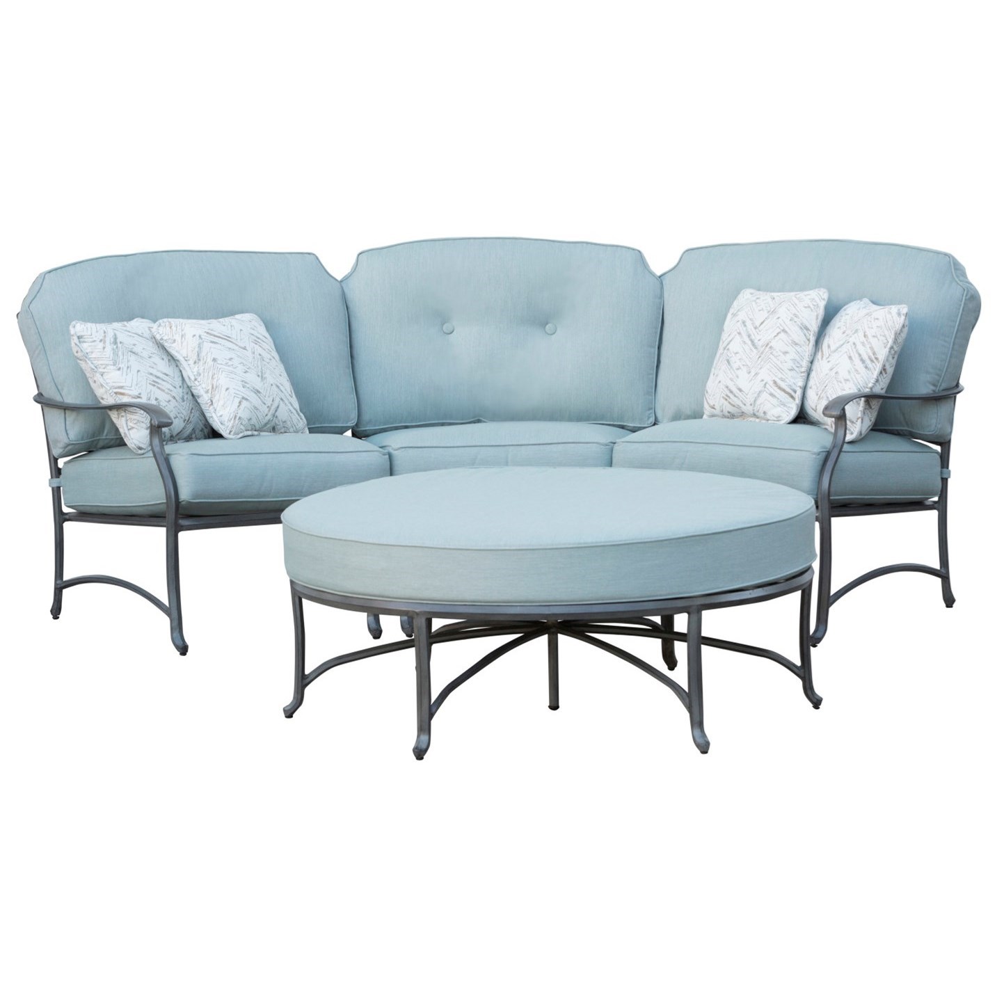 Agio Melbourne by Agio Outdoor SemiRound 3 Seat Sectional Find Your
